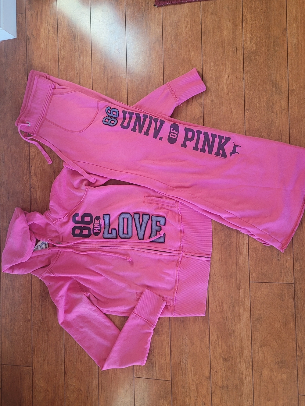 Victoria's Secret PINK Bright Pink Drawstring Sweatpants